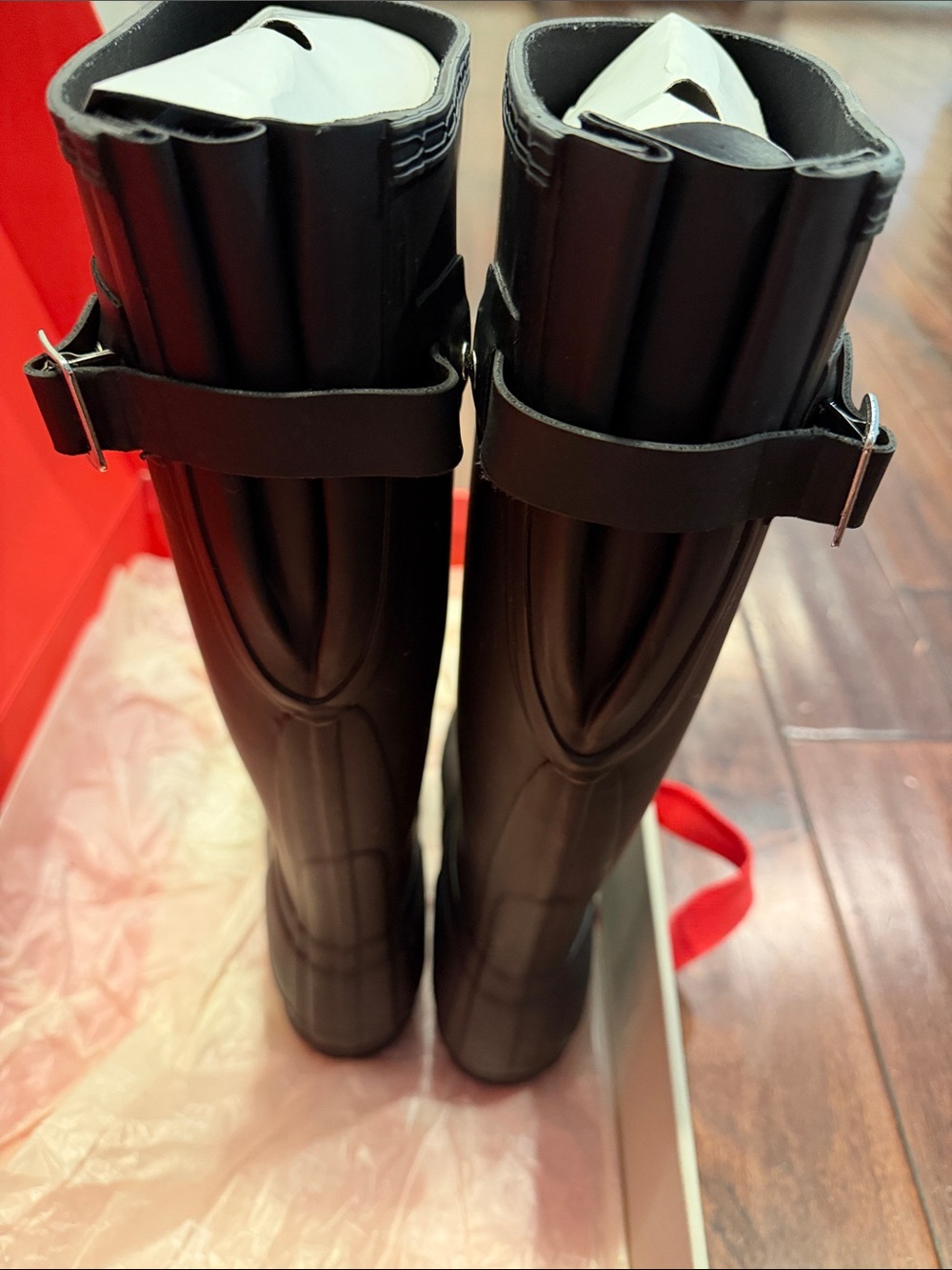 women's hunter original back adjust rain boot size us6 - Picture 4 of 8